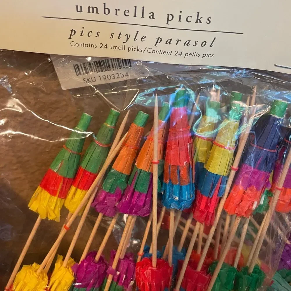 PARTY Crate & Barrel Floating Candles Pier One Umbrella Drink Sticks Napkins